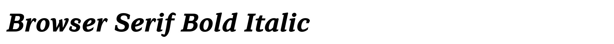 Browser Serif Bold Italic image